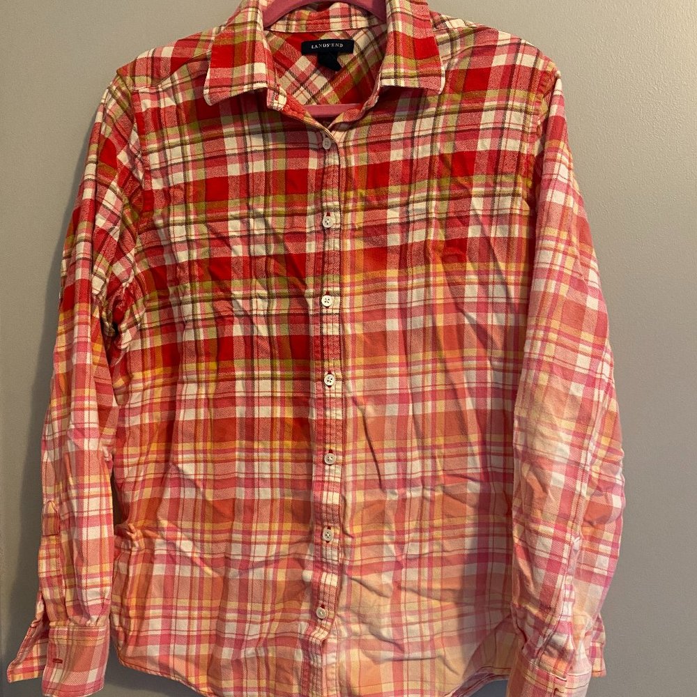 Lands' End Faded Button-Up